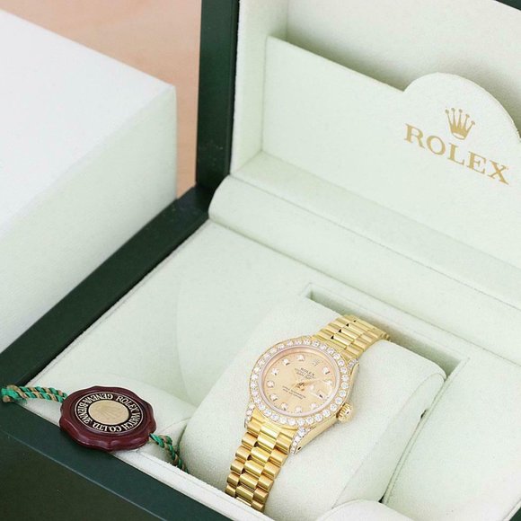 Rolex 18k Datejust President Ladies Watch w/ factory box and hang tag!!! - Picture 3 of 6